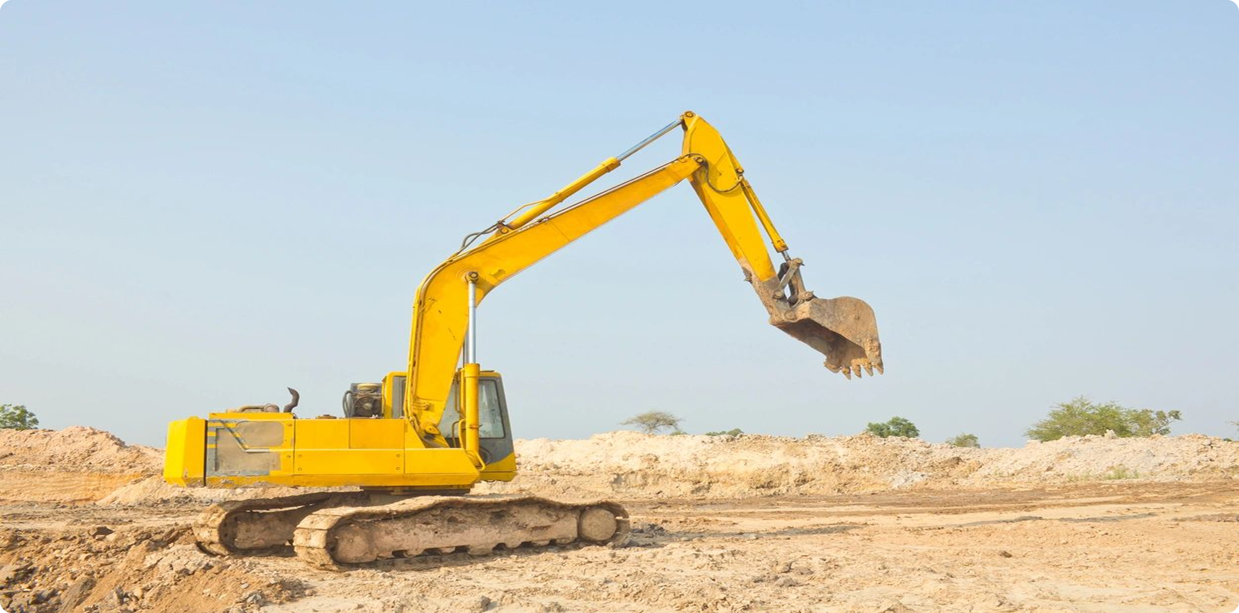 Heavy machinery on dirt terrain