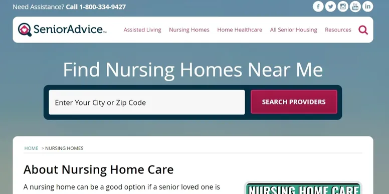 Find nursing homes online
